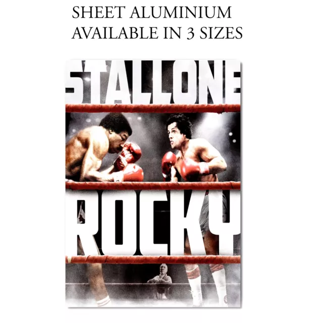 Aluminium Sign / Plaque Movie Art Rocky (1976) Classic Sylvester Stallone