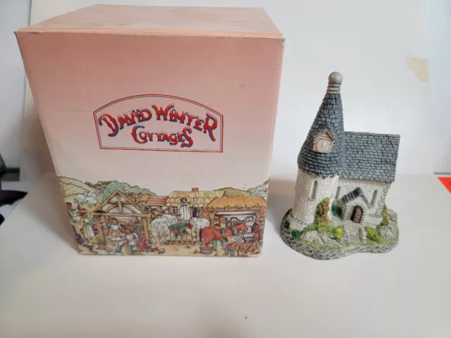 David Winter Cottages Collection THE CHAPEL 1984 Limited Edition W/Box Vintage