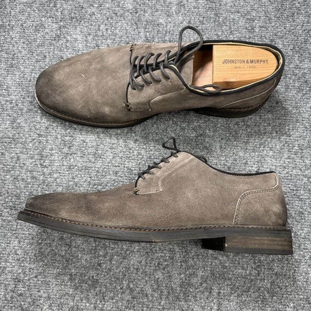 MENS ASTON GREY Orlando Brown Oxford Dress Shoes Size 13 Leather Camel  Brown $10.00 - PicClick
