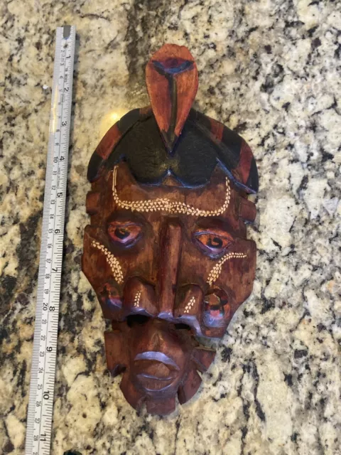 Handcarved Wooden African Mask