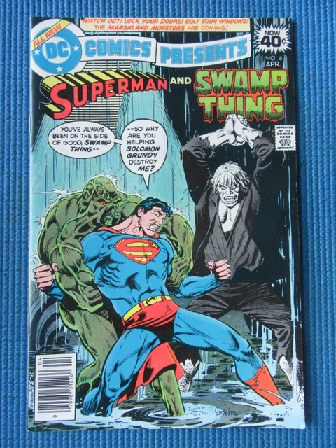 Dc Comics Presents # 6 - (Vf-) -Superman/Swamp Thing-60 Death's Solomon Grundy