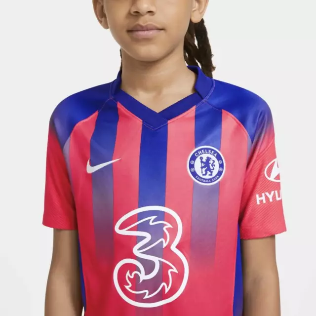 Nike Youth Chelsea 3rd Shirt 20/21   Red, Blue.  CK7880-851