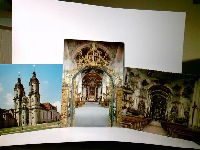 St. Gallen. Barock - Kathedrale. Schweiz. Konvolut. 3 x Alte Ansichtskart 520255