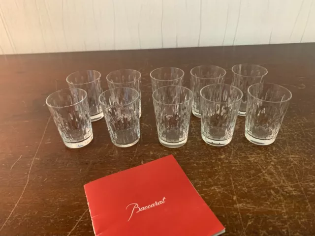 9 Vasos A Digestivo Modelo Paris Cristal De Baccarat (Precio Una Pieza )