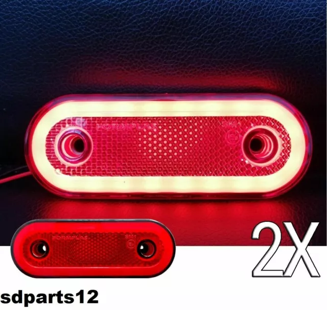 Stapel 2 -leuchten Leuchte Red Zurück 12-24V LED Neon Für Lkw Anhänger Bus