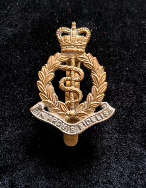 Genuine Royal Army Medical Corps RAMC Bi-Metal Cap Badge British Military