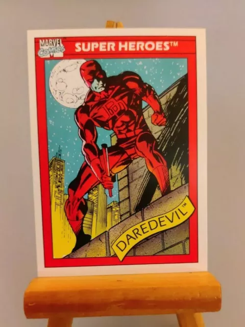 DAREDEVIL / 1990 Marvel Universe Series 1 (Impel) BASE Trading Card #4 NM