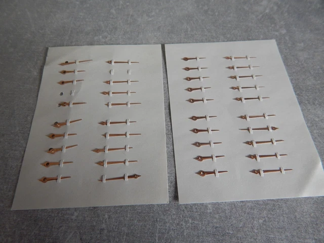 Lot D'aiguilles Dorées Pour Montres Anciennes / De Poche - Provenance Ancien Stock, Neuves