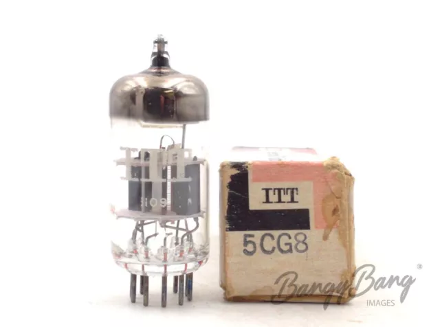 Vintage ITT 5CG8 Triode Pentode VHF Oscillator Mixer TV Audio Vacuum Tube Valve-