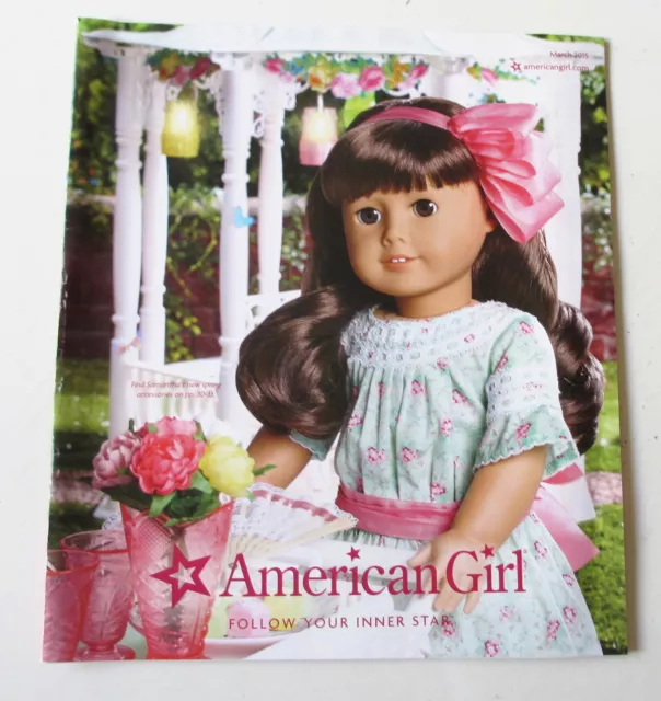 AMERICAN GIRL MARCH 2015 CATALOG ~Grace Thomas Samantha Kaya Rebecca Addy Dolls+