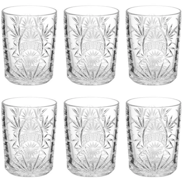 Lot de 6 Gobelets Bas "Ayla" 35cl Transparent