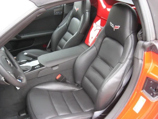 Corvette C6 2005-2011 Synthetic Leather Sports Seat Covers In Black Colour