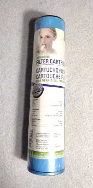 Cartucho de filtro de agua debajo del fregadero Omnifilter GAC1 GAC1-SS NUEVO SELLADO