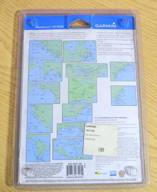 Genuine Garmin Bluechart Americas City Navigator Dvd Maps  Us Canada Caribbean 3