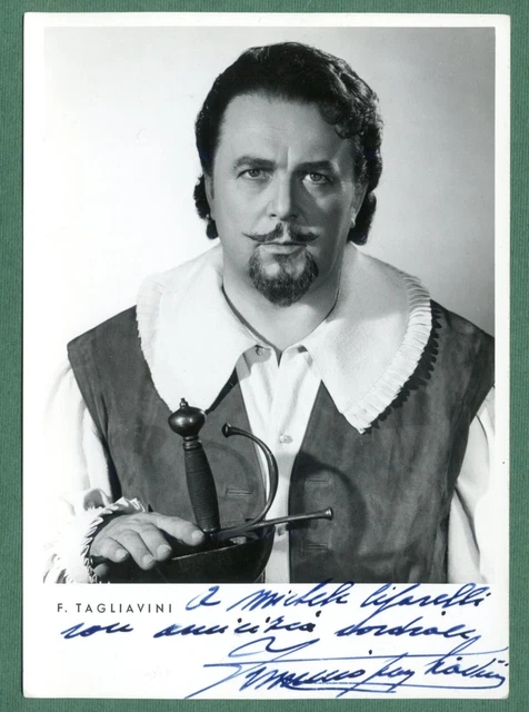 LIRICA-AUTOGRAFO-TENORE-FERRUCCIO TAVAGLINI-Reggio Emilia 1913-1995