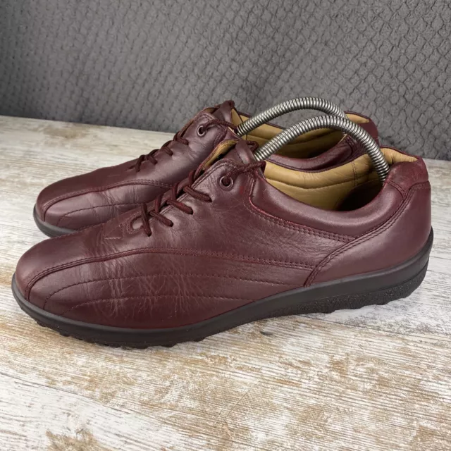 Scarpe in pelle rosso bordeaux Hotter Comfort Concept tono colore rosso bordeaux stringate UK 8 STD EU 42 2