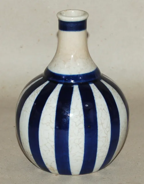 Hugo Reinhold - Art-Deco Bunzlau Keramik Modell 115/3 Flasche 1/2 L Vase um 1920 2