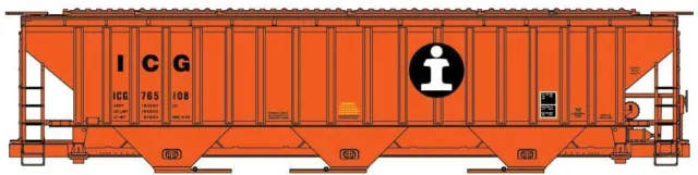 Accurail HO PS 4750 Covered Hopper Illinois Central Gulf ICG #765108 ACU81491