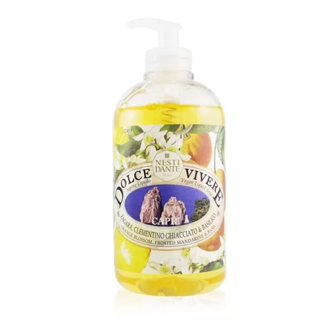 NEW Nesti Dante Dolce Vivere Vegan Liquid Soap - Capri - Orange Blossom, 500ml