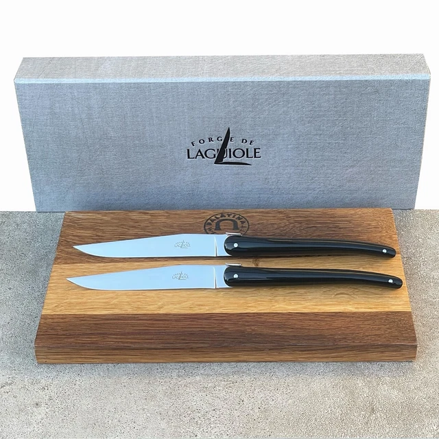 DE LAGUIOLE Steak Knife Table Knife Set Wilmotte, Handle Acrylic