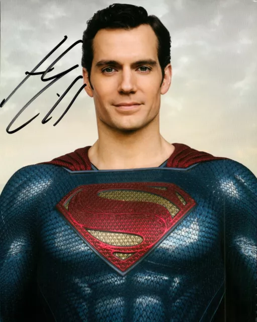 Henry Cavill Signed 10x8 Photo Superman Witcher Geralt of Rivia Autograph + COA