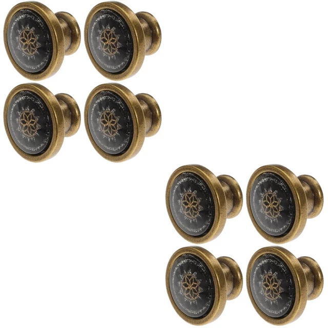 8 Pcs metal dresser pulls Vintage Drawer Knobs Kitchen Cabinet Handles Door Knob