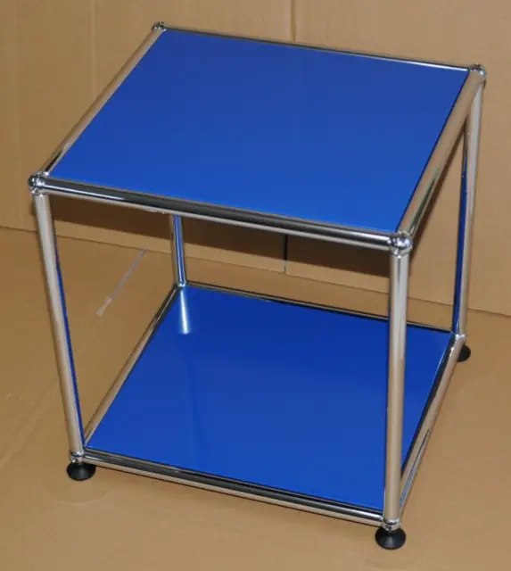 USM Haller Beistelltisch Tisch Enzianblau  42cm x 44cm x 39cm