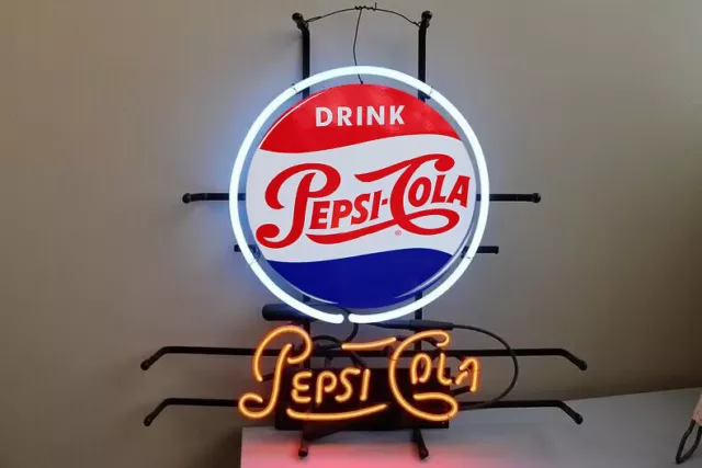 Drink Pepsi Cola Neon Signs19x15 Bar Pub Restaurant Store Wall Decor