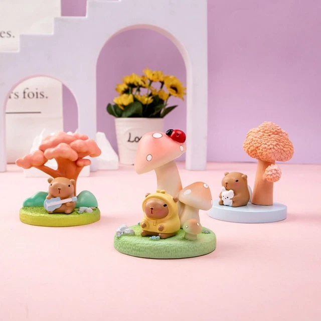 8 Stück Capybara Figuren – Realistische Harz-Figuren, 2-4,5 Cm, Für Deko, Kuchen & Geschenke