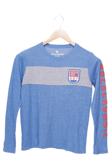 Maglietta a maniche lunghe ABERCROMBIE FITCH bambini blu taglia 11Y