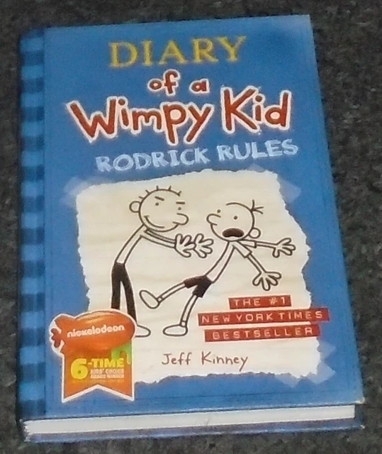 RODRICK RULES DIARY of a Wimpy Kid 2 by Jeff Kinney 2008 Hardcover 12