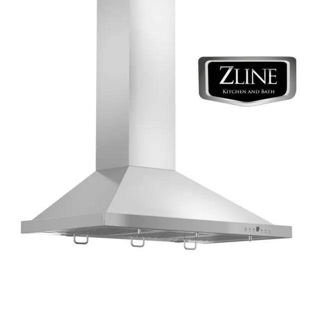 30" Zline Stainless Steel Led Kitchen Wall Mount Range Hood Lifetime Motor Kb-30