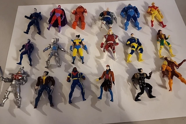 Lot of 18 Marvel X-Men Heavy Metal heroes Die-Cast  Toy Biz rare htf