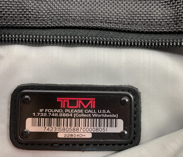 Tumi Alpha Messenger Crossbody Bag Ballistic Nylon 22804DH Black Reg $175 8