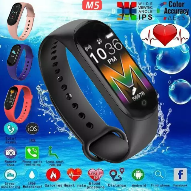 M5 Fitness Smartwatch Band Sport Activité Montre connectee tracker