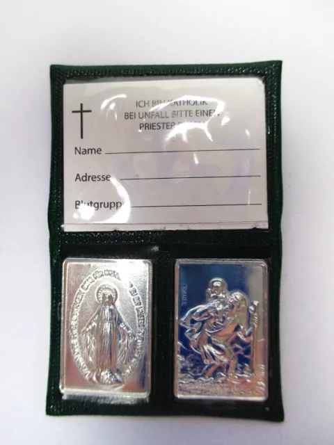 Reisebegleiter Christophorus Schutzpatron Autofahrer Madonna 2Plakette