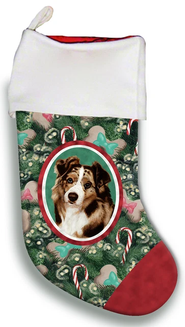 Christmas Stocking - Red Merle Australian Shepherd 11202