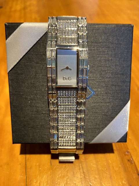 Montre Femme Dolce & Gabbana DW0091 Gloria - Boîtier Acier Argenté, Bracelet Cuir Blanc - Occasion Avec Boîte