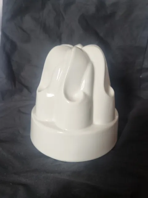 Vintage Retro ICTC White Ceramic JELLY MOUSSE MOULD