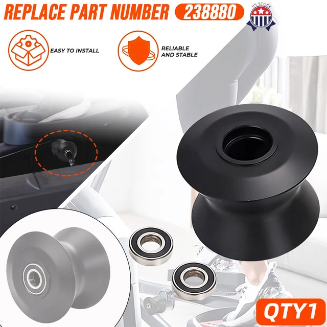 Elliptical Roller Wheel | Replacement For Various ProForm Elliptical Models | 3" W X 4" D | Part #238880