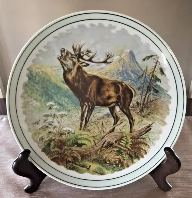 Elk Plate Bareuther Waldsassen Bavaria Germany Large 11-1/2"