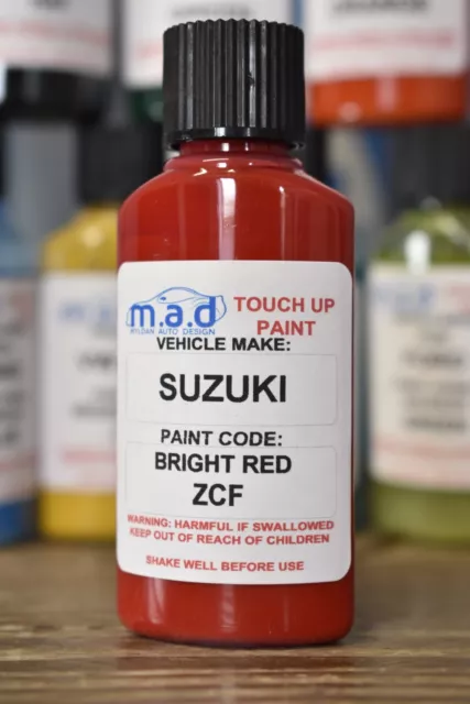 Suzuki Bright Red Zcf Paint Touch Up Kit Bottle Brush 30Ml Swift Vitara Jimny