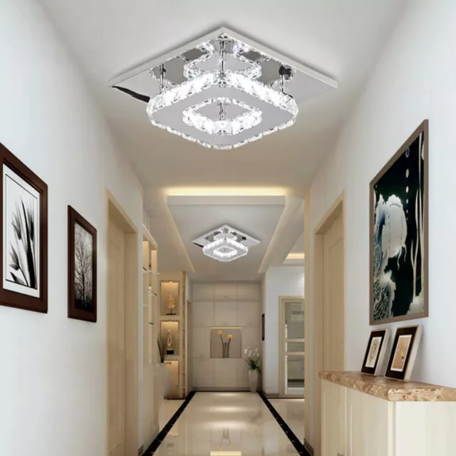 XL Modern LED Crystal Ceiling Lights Luxury Pendant Lamp Living Room Chandelier 3