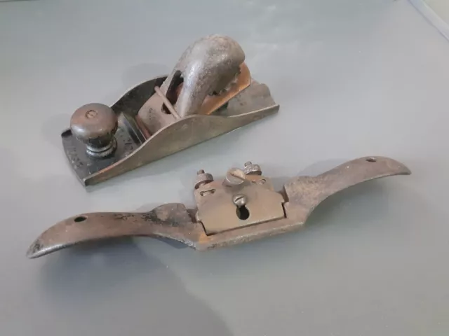 Vintage Stanley No 151 Spoke Shave, flat bottom & Record/Stanley No 110 Plane?