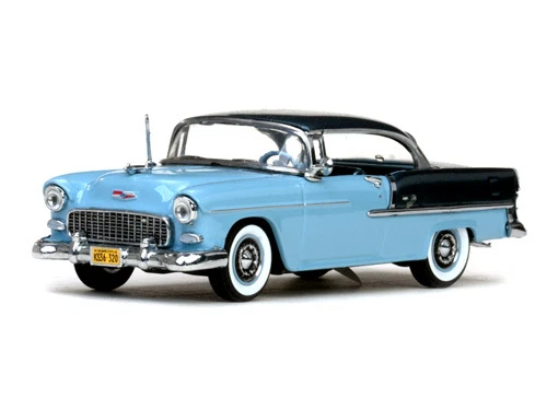 Chevrolet Bel Air Modèle 1955 Avec Toit Rigide Glacier Bleu Maßstab 1:43