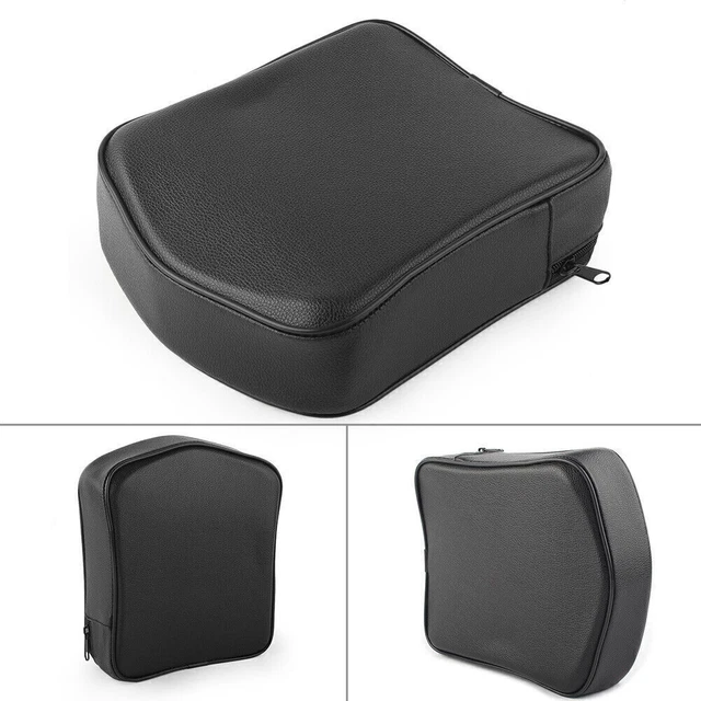 For Honda VTX1300 VTX1800 Driver Rider Sissy Bar Seat Backrest Cushion Pad Black