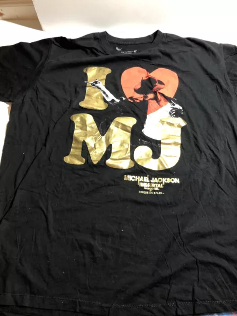 Michael Jackson The Immortal World Tour Cirque Du Soleil T Shirt XXL RARE