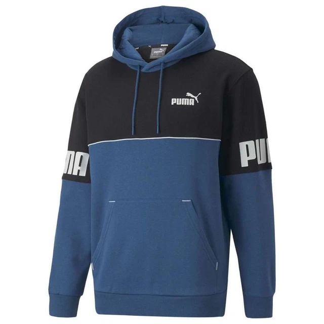 Puma POWER HOODIE LAKE BLU Herren Sweatshirt Kapuzenpullover 849807-17
