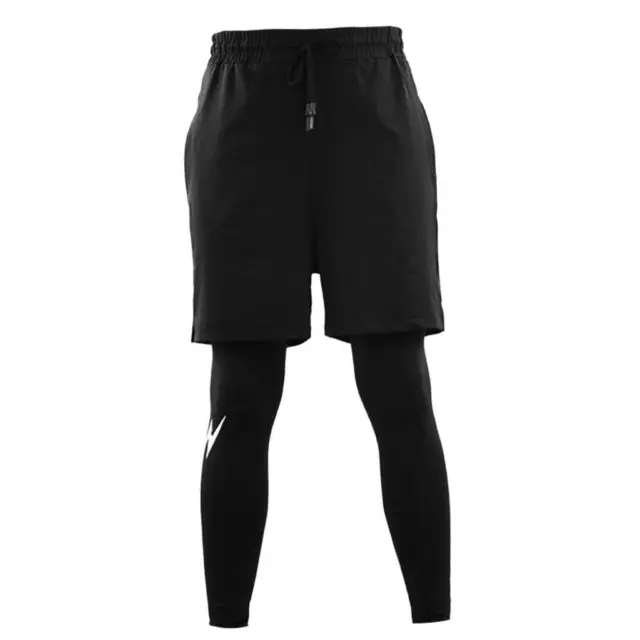 Men\\\'s 2-in- Shorts sports fitness Running Workout Short