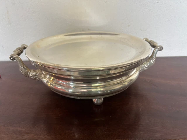 Ancien Réchaud Chauffe-plat La Frileuse En Laiton Par Cavaille Paris